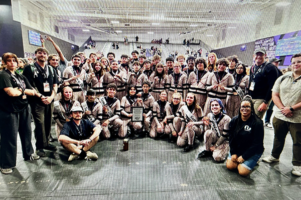 RUHS drumline group photo